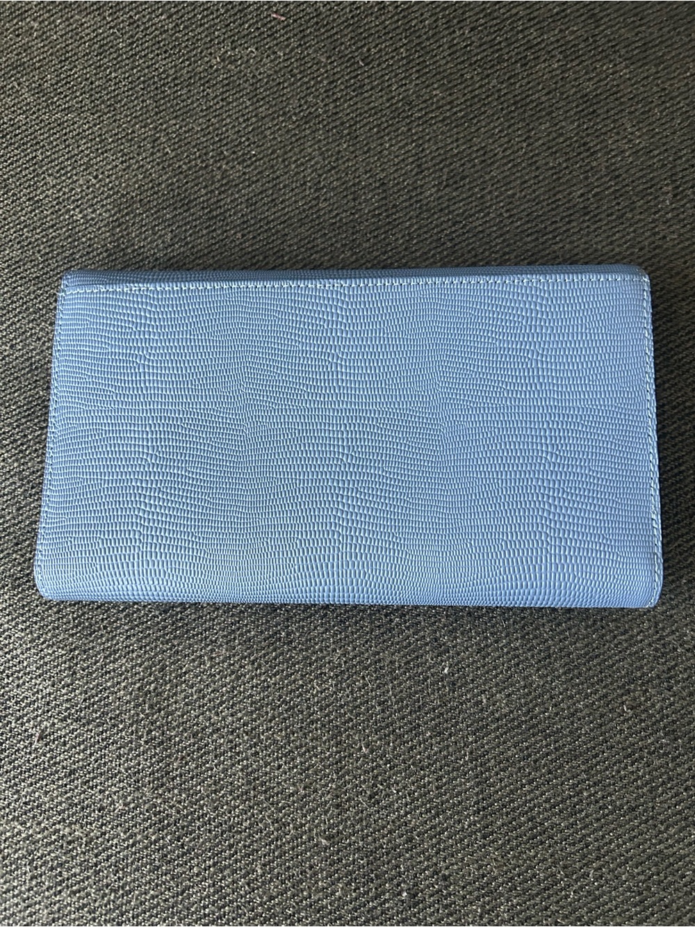 Kate Spade Bristol Blue Croc Embossed Clutch/Wallet - Picture 2 of 8